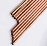 Rose Gold Stainless Steel Drinking Straw - Reusable Rose Gold Straw