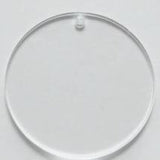 Acrylic Circle Keychain Blanks - Set of 5 2.5" Diameter