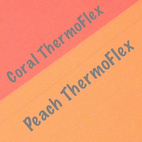 Heat Transfer Vinyl - Stretch HTV, Tropical HTV Colors, Thermoflex Plus Mint, Coral, Peach Heat Transfer Vinyl 12x15 Sheet, Choose Your Color Stretch HTV, T-Shirt Vinyl.