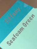 Thermoflex Heat Transfer Vinyl - Designer HTV Colors, Thermoflex Plus Seafoam, Tiffany Blue, Sea Foam Green, Heat Transfer Vinyl 12x15 Sheet, Choose Your Colors - Carolina Crafter Supply