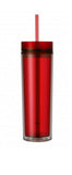 Blank Skinny Tumbler 16 oz Double Wall BPA Free Acrylic Tumbler, Personalize Monogram Tumblers, Blank Tumblers.