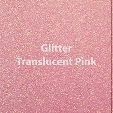 Siser Glitter HTV - 1 12x20" Light Pink Translucent Siser Glitter HTV, Siser Glitter Heat Transfer Vinyl, Light Pink Glitter HTV - Carolina Crafter Supply