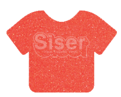 Siser Glitter HTV - 1 12x20" Neon Grapefruit Siser Glitter HTV, Siser Glitter Heat Transfer Vinyl, Neon Pink Glitter HTV, Pink Glitter HTV