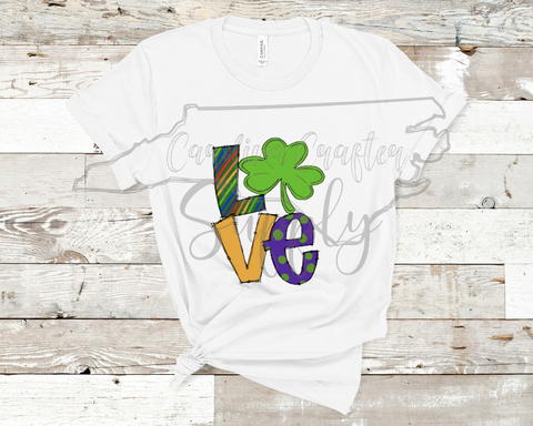 Saint Patrick's Day LOVE Sublimation Design