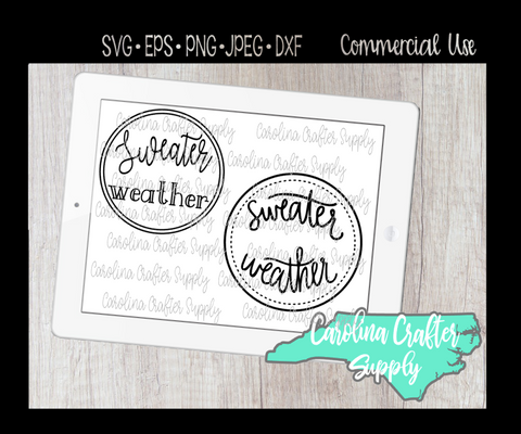 Sweater Weather SVG, Fall SVG, Autumn SVG
